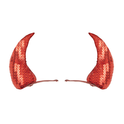 Halloween Haarspange Rotes Horn 2Stück