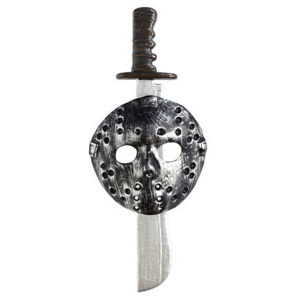 Halloween Accessoire Set Maske und Machete 2 Stück