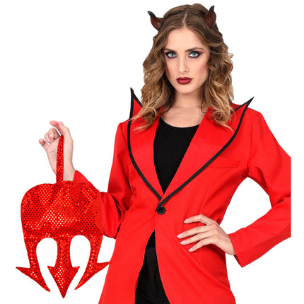 Rote Handtasche Teufel