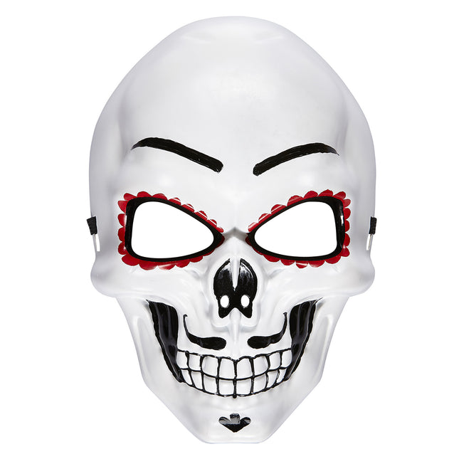 Dia De Los Muertos Maske Weiß