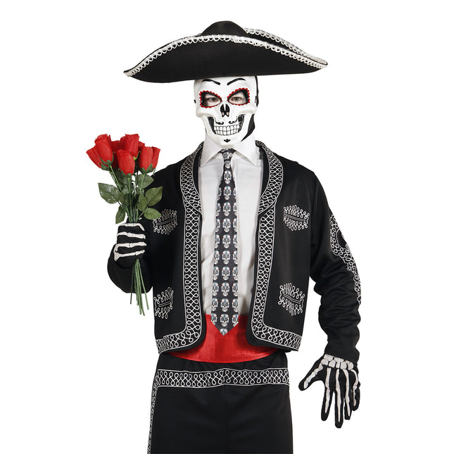Dia De Los Muertos Maske Weiß