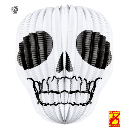 Halloween Lampion Totenkopf Rund