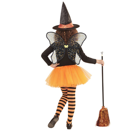 Halloween Accessoires Set Kind Hexe 3 Stück