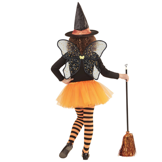 Halloween Accessoires Set Kind Hexe 3 Stück
