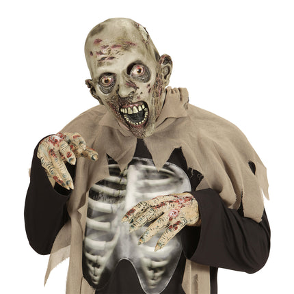 Halloween Maske Grüner Zombie