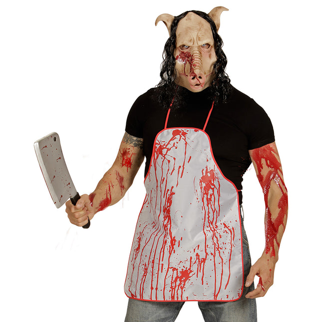 Halloween Maske Beige Schwein