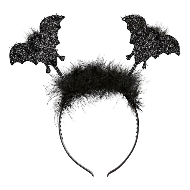 Fledermaus Stirnband Schwarz