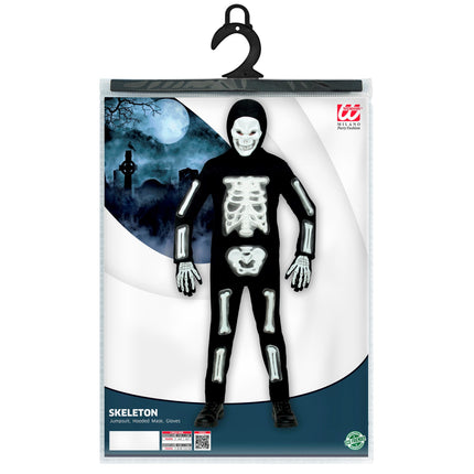 Halloween Kostüm Kind Skelett 3D