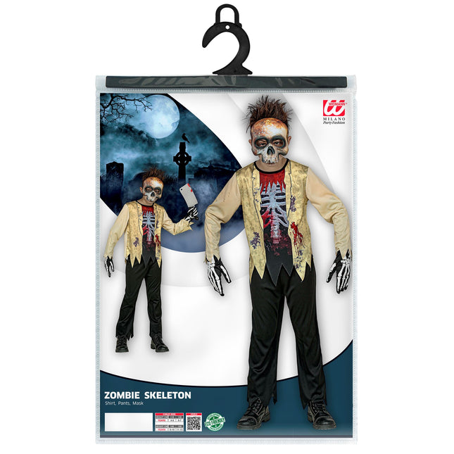 Halloween Kostüm Junge Zombie Skelett