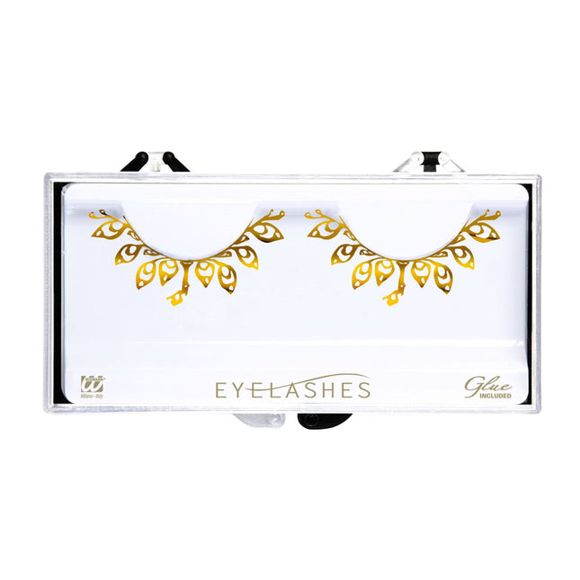 Goldene falsche Wimpern