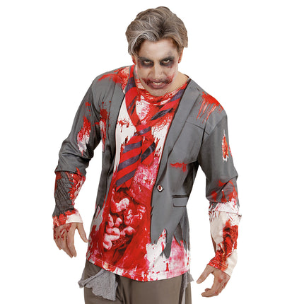 T-SHIRT LANGE ÄRMEL ZOMBIE MANN