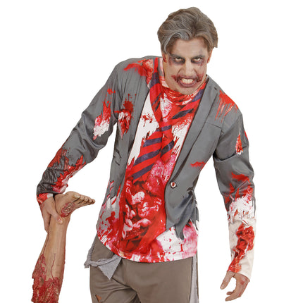 T-SHIRT LANGE ÄRMEL ZOMBIE MANN