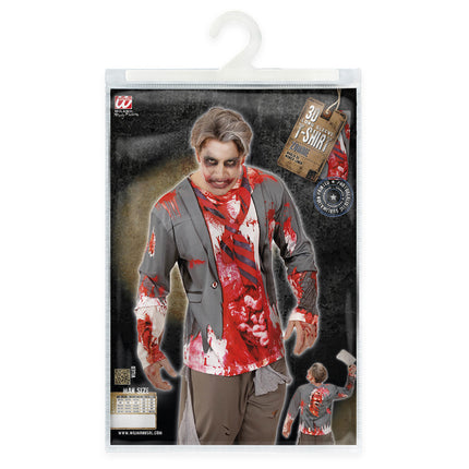 T-SHIRT LANGE ÄRMEL ZOMBIE MANN