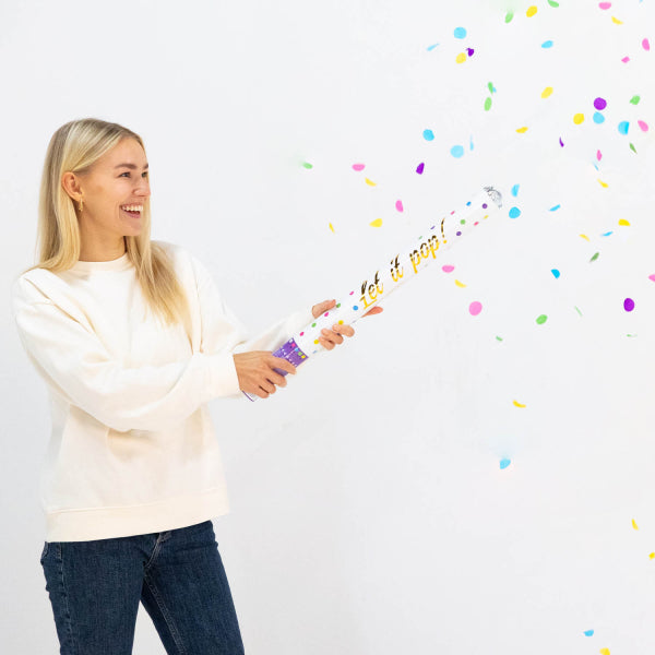 Bunte Konfettikanone 60cm