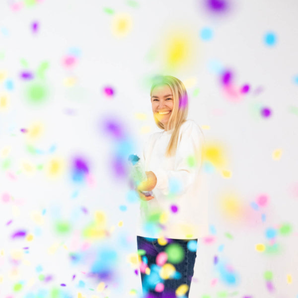 Bunte Konfettikanone 60cm