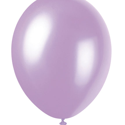 12" Premium-Ballons mit Perlen, 8 Stück - Lovely Lavender