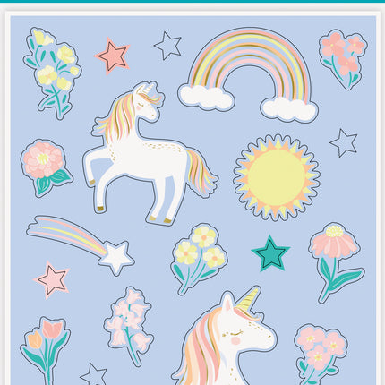 Einhorn Aufkleber 4 Stk