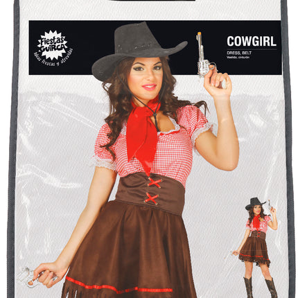 Cowgirl Kleid Braun Damen