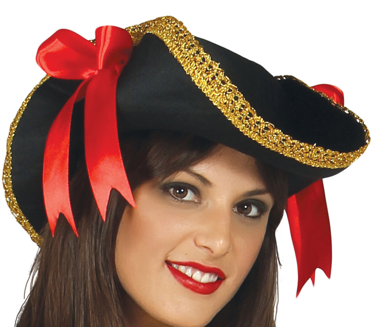 Piratenanzug Damen Rot Deluxe
