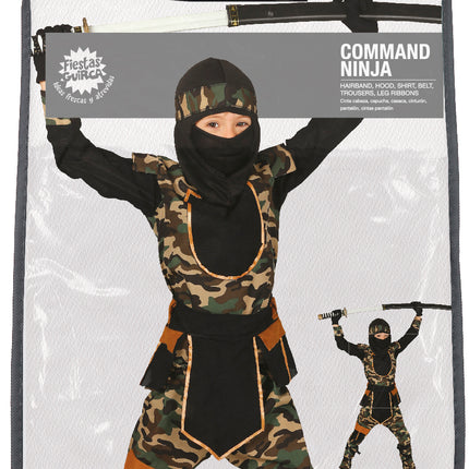 Ninja Anzug Kind Camouflage