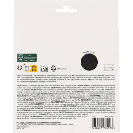 Schwarz-Gold-Silber Türvorhang 1,7m