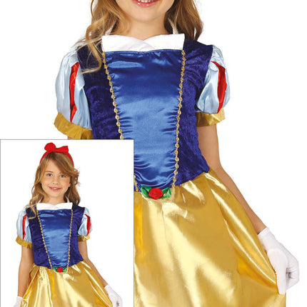 Prinzessinnenkleid Blau Gelb