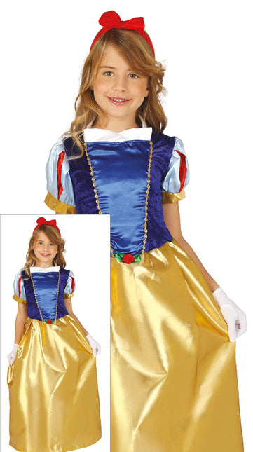 Prinzessinnenkleid Blau Gelb