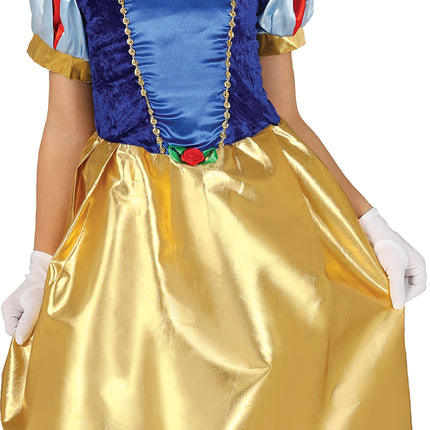 Prinzessinnenkleid Blau Gelb