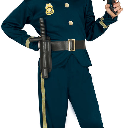 Polizei Anzug Kind Gold