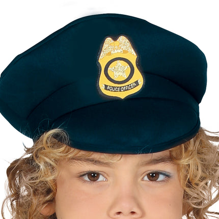 Polizei Anzug Kind Gold