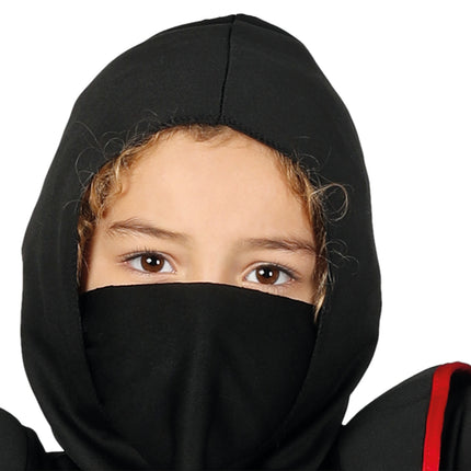 Ninja Anzug Kind Rot Schwarz