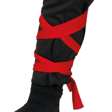 Ninja Anzug Kind Rot Schwarz