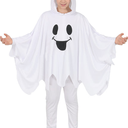 Halloween-Poncho für Kinder – Geist