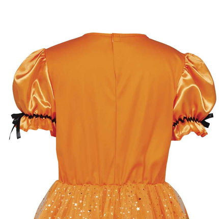 Halloween-Kleid, orange, für Kinder, Hexen-Look