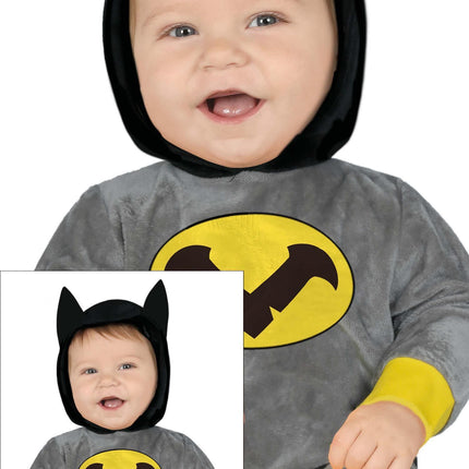 Batman Anzug Grau Baby
