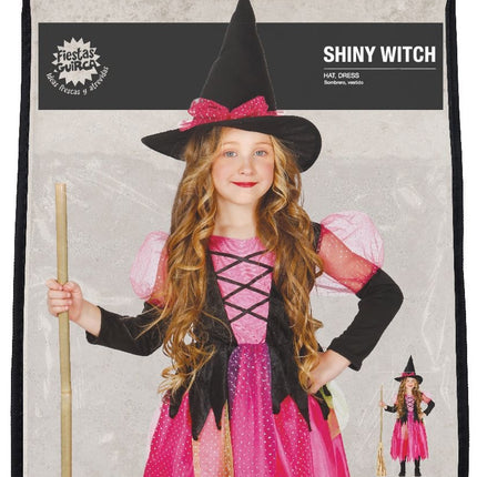 Halloween Kostüm Kind Hexe Rosa