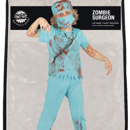 Zombie Halloween Kostüm Kind Chirurg