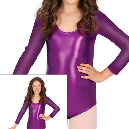 Mädchen Metallic Lila Trikot