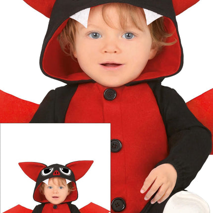 Fledermaus Kostüm Baby Rot