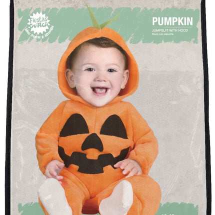 Kürbis Halloween Kostüm Baby Schwarz Orange