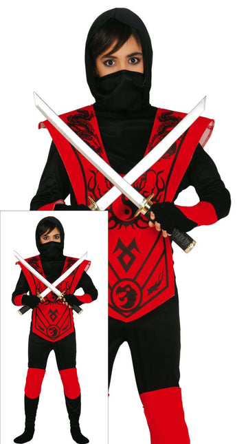 Ninja Anzug Kind Rot