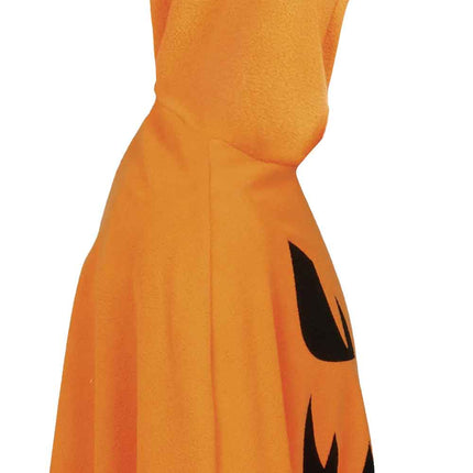 Halloween-Poncho für Kinder – Kürbis