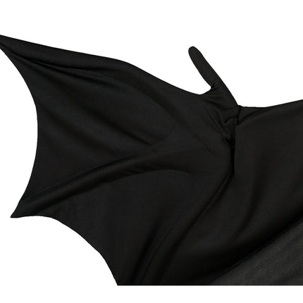 Fledermaus Halloween Kostüm Kind Schwarz 7/9 Jahre
