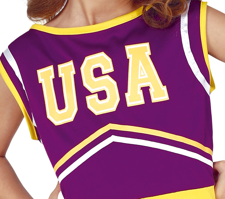 Cheerleader Anzug Kind Lila