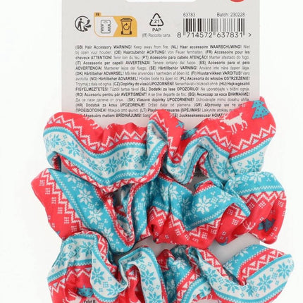 Weihnachten Scrunchies 3Stück