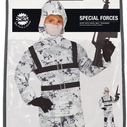 Soldat Kostüm Kind Weiß Grau