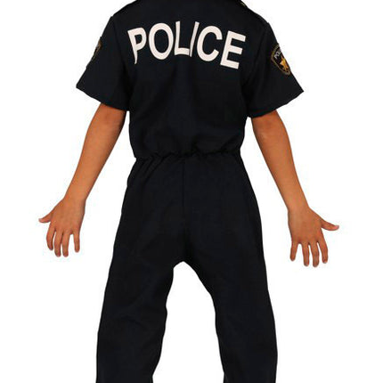 Polizei Kostüm Kind Blau