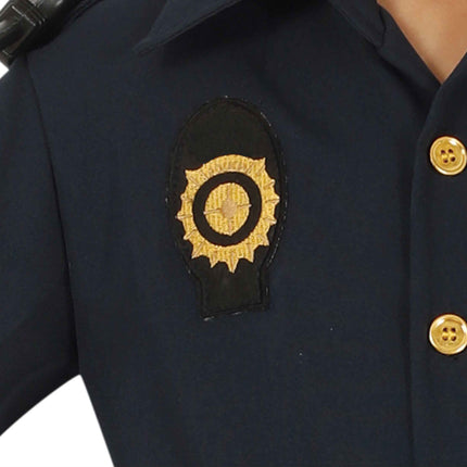Polizei Kostüm Kind Blau