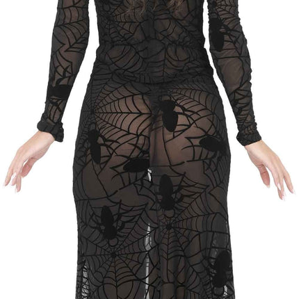 Halloween-Kleid, schwarz, Damen, Gothic, Spitze