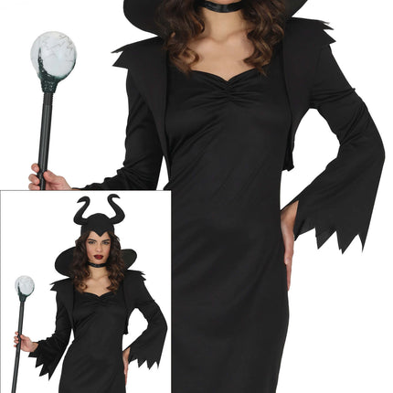 Halloween Kostuum Zwart Dames Fee